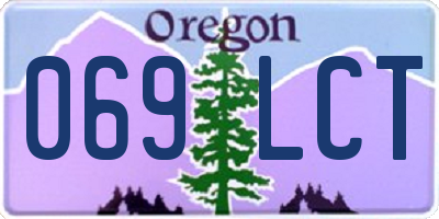 OR license plate 069LCT