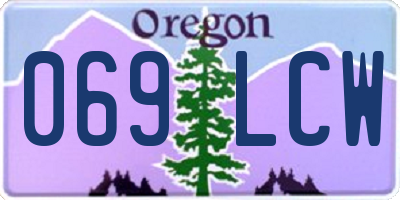 OR license plate 069LCW