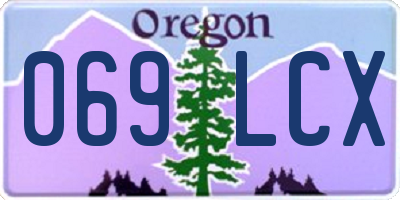 OR license plate 069LCX