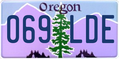 OR license plate 069LDE