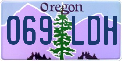OR license plate 069LDH