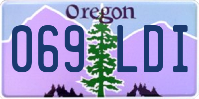 OR license plate 069LDI