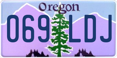 OR license plate 069LDJ