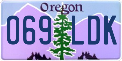 OR license plate 069LDK