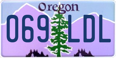 OR license plate 069LDL