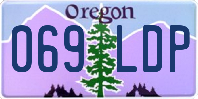 OR license plate 069LDP