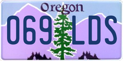 OR license plate 069LDS