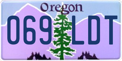 OR license plate 069LDT
