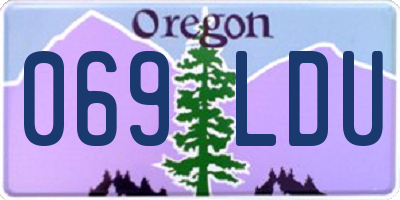OR license plate 069LDU