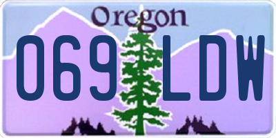 OR license plate 069LDW