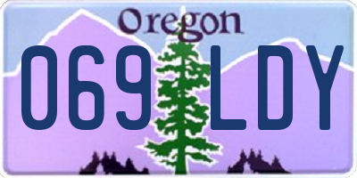 OR license plate 069LDY