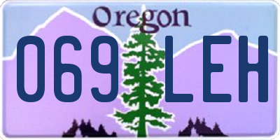 OR license plate 069LEH