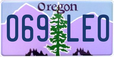 OR license plate 069LEO