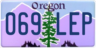 OR license plate 069LEP