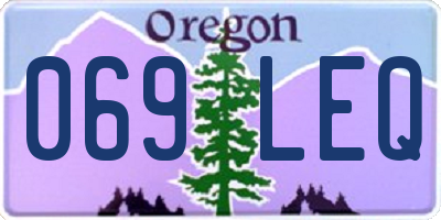 OR license plate 069LEQ