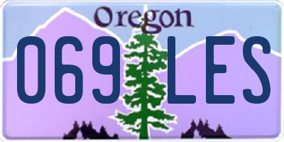 OR license plate 069LES