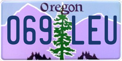 OR license plate 069LEU