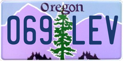 OR license plate 069LEV