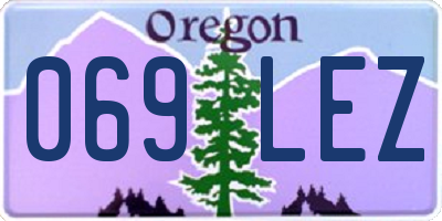OR license plate 069LEZ