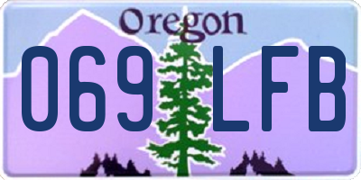 OR license plate 069LFB
