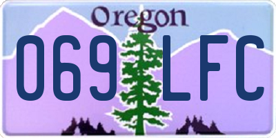 OR license plate 069LFC