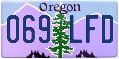 OR license plate 069LFD