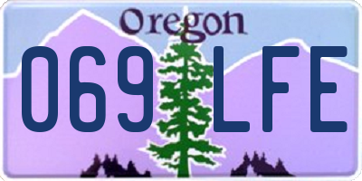 OR license plate 069LFE