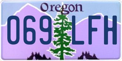 OR license plate 069LFH