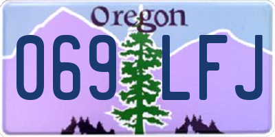 OR license plate 069LFJ