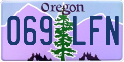 OR license plate 069LFN