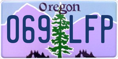 OR license plate 069LFP
