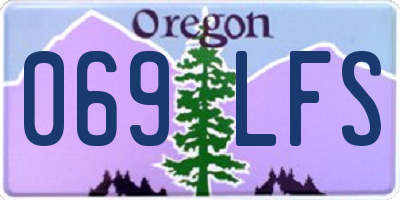 OR license plate 069LFS