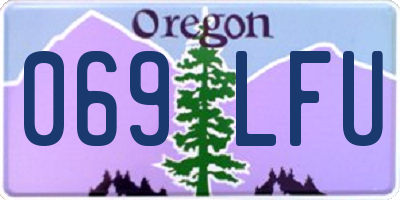 OR license plate 069LFU