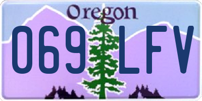 OR license plate 069LFV