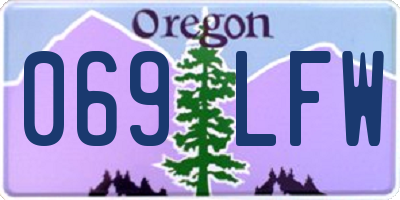 OR license plate 069LFW