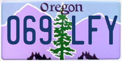 OR license plate 069LFY