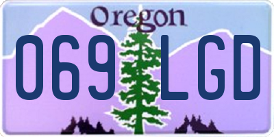 OR license plate 069LGD