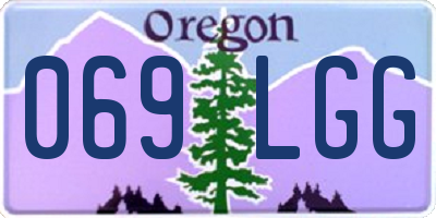 OR license plate 069LGG