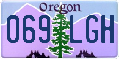 OR license plate 069LGH