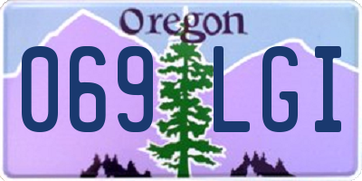 OR license plate 069LGI
