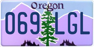 OR license plate 069LGL