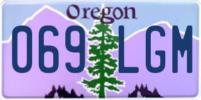 OR license plate 069LGM