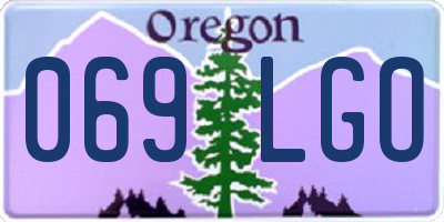 OR license plate 069LGO