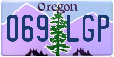 OR license plate 069LGP