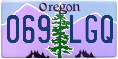 OR license plate 069LGQ