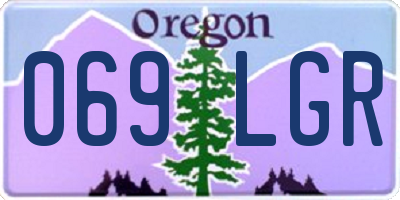 OR license plate 069LGR