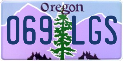 OR license plate 069LGS