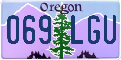 OR license plate 069LGU