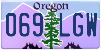 OR license plate 069LGW