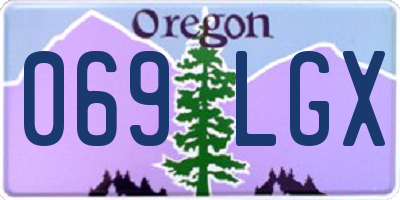 OR license plate 069LGX